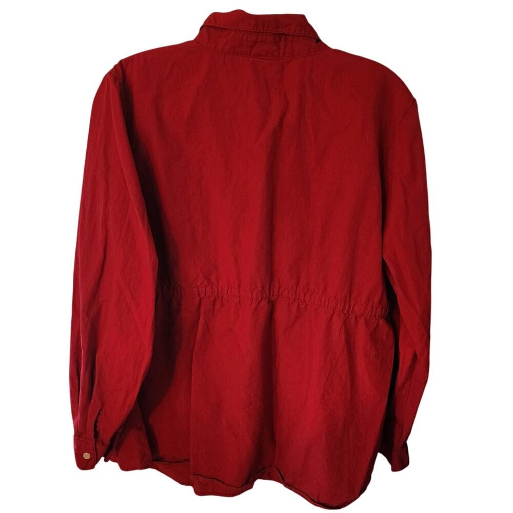 IN due time red maternity Long Sleeve shirt Size Large - Picture 2 of 6